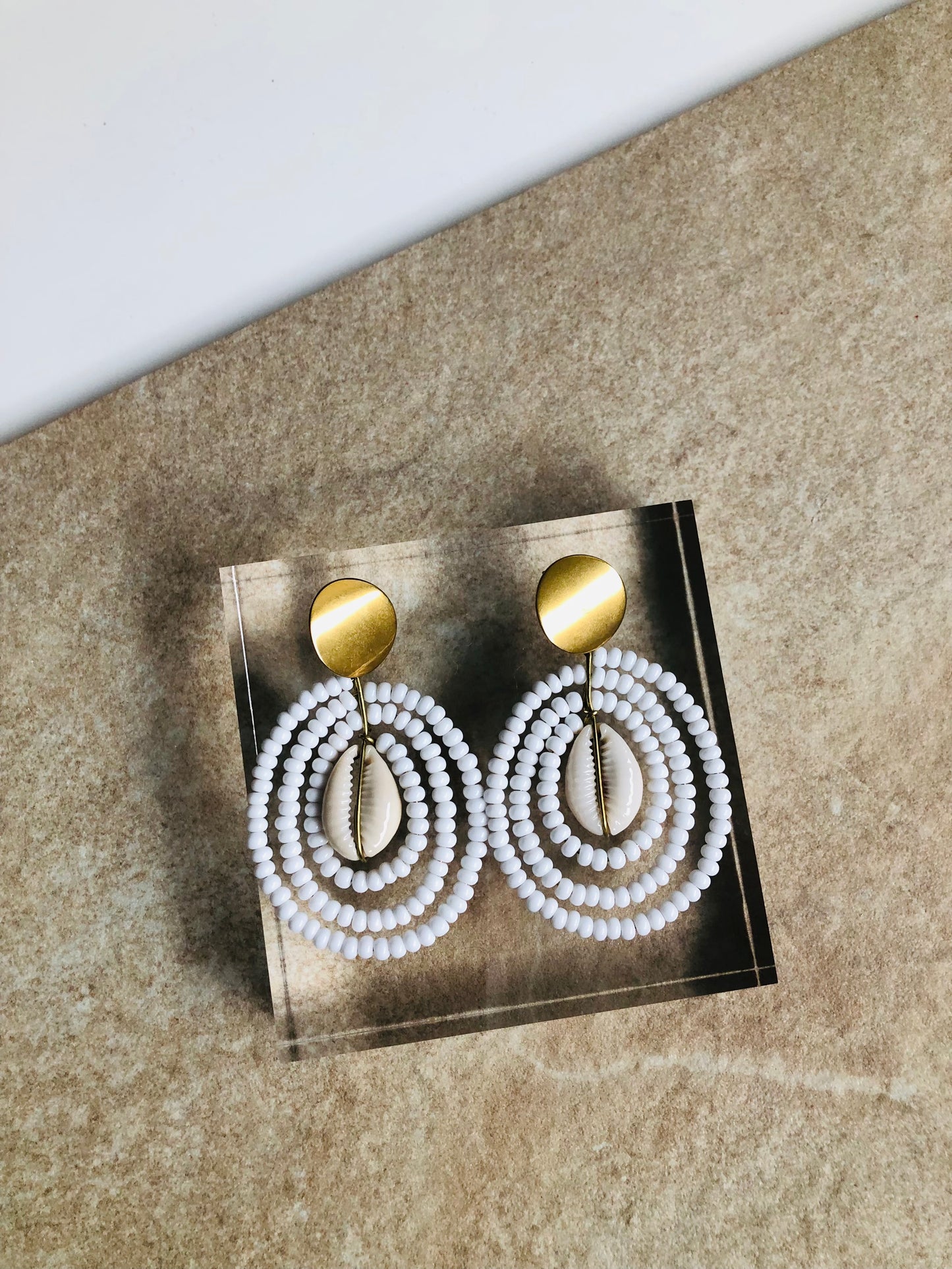 Statement Cowrie Earrings
