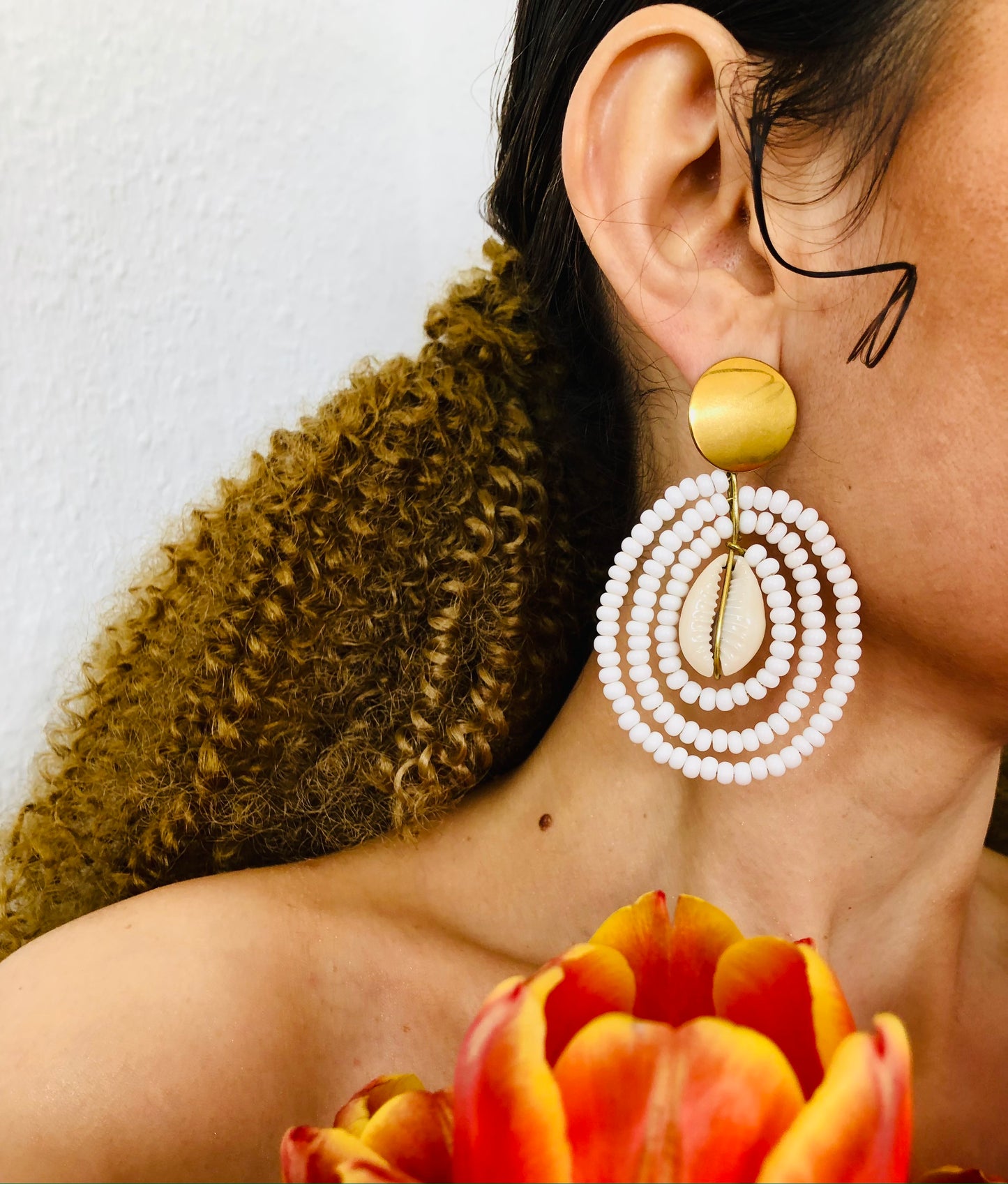 Statement Cowrie Earrings