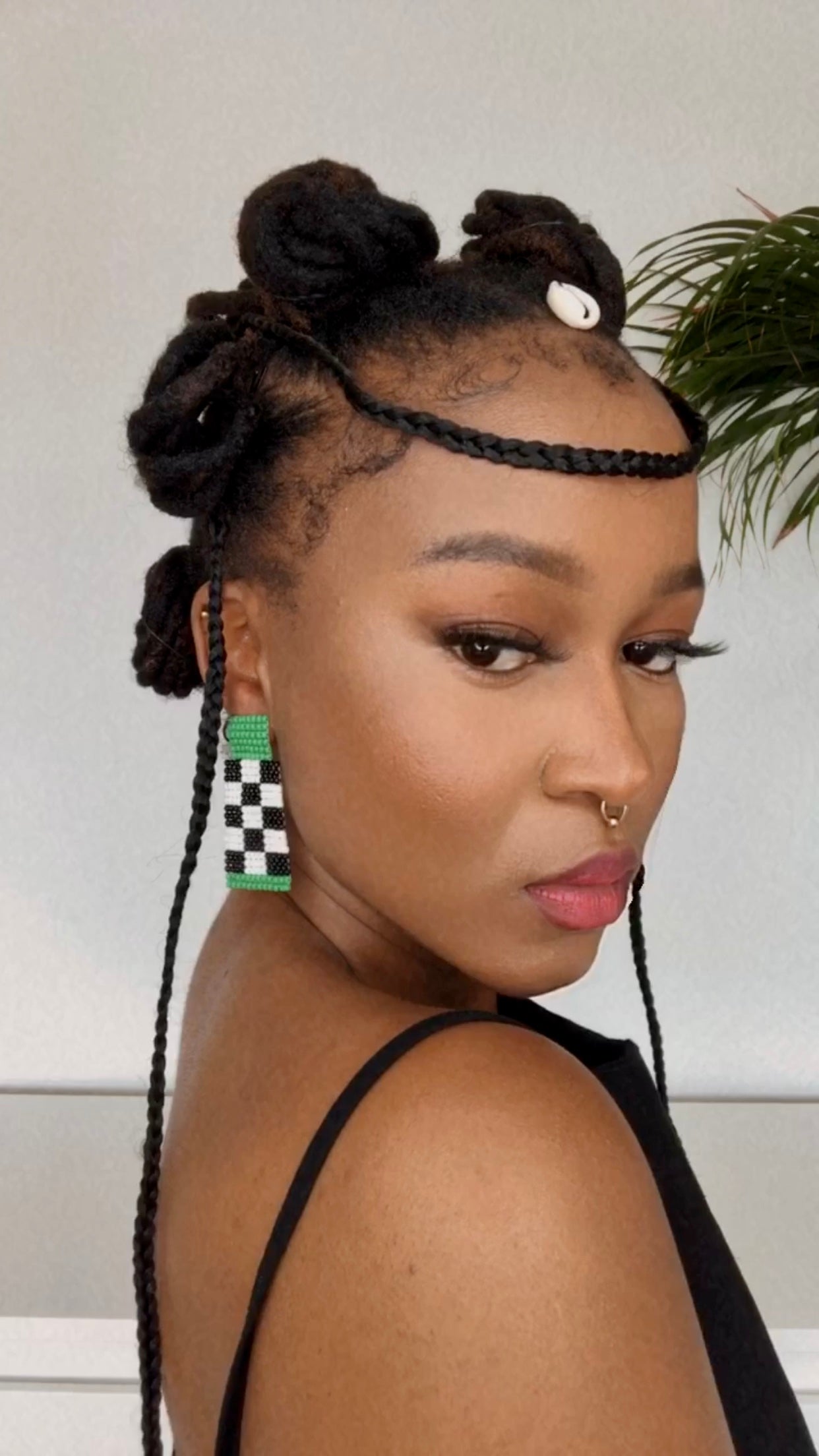 Checkerboard Ear Candy